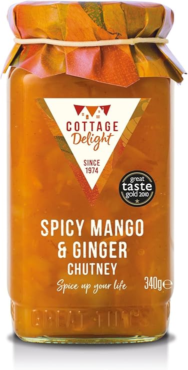 Cottage Delight Spicy Mango & Ginger Chutney, 340 gram