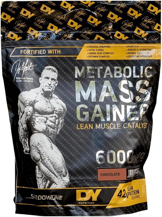 DY Nutrition Metabolic Mass Gainer Whey Protein Powder with Creatine Vitamins Magnesium for Muscle Growth Energy Recovery 6000g PFOA Free (Chocolate)