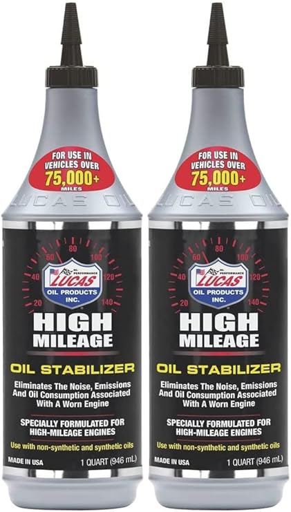 LUCAS Oil 10118 High Mileage Oil Stabilizer (Pack of 2) (2)