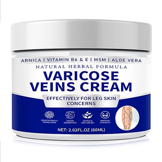 Varicose Veins Cream for Legs - 2026 Varicose Veins Cream, Spider Vein Cream with Natural Gentle Formula for Women and Men Leg Skin Care
