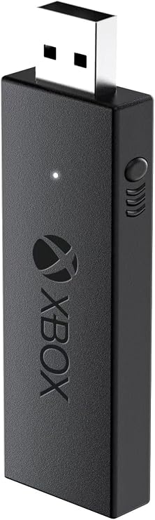 Wireless Adapter for Xbox One Controller Works with PC, Laptops, Tablets, Windows 7 8 10, Compatible with Xbox One, One S, One X, Elite 1, Elite 2 Controller - Low Latency (Black)