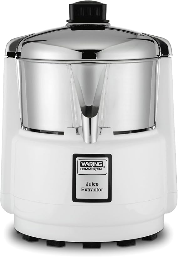 Waring Medium-Duty Juice Extractor Machine with 3600 RPM Motor | 3600 RPM Motor, Stainless Steel Basket, Pulp-Free Juicing for Bars & Restaurants