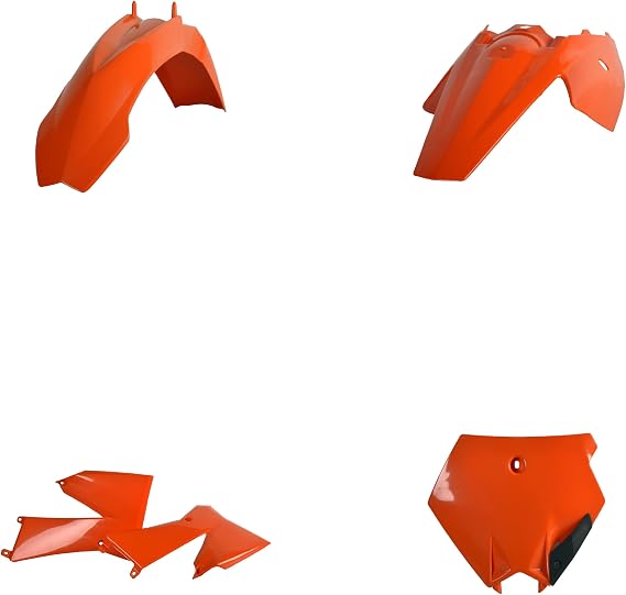 Polisport Motocross (MX) Replica Plastic Kit for KTM SX 85 (2006-12) OEM Quality, Durable, Flexible & Perfect Fit Orange