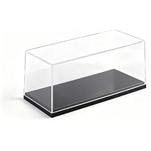 Model Car Display Case, 1:18 Scale Acrylic Display Box for Cars, Stackable Dustproof Storage boxes for Collectibles, Figures and Memorabilia, 34.1 x 16.3 x 14 cm