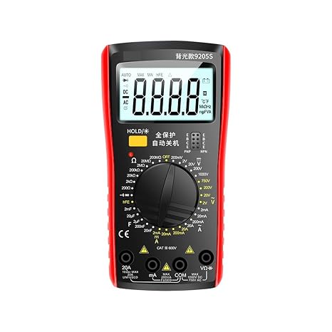DT9205 with Backlight Multimeter Digital Professional 1000V 20A Voltmeter Multimetro Tester Voltage Indicator Current Meter9205s(9205A)