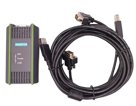 0CB20 PLC Programming Cable for S7 200 300 400, for TP Touch Screen, USB Touch Panel Programming Cable, Isolated Interface, for 6ES7972-0CB20-0XA0 Replacement, New
