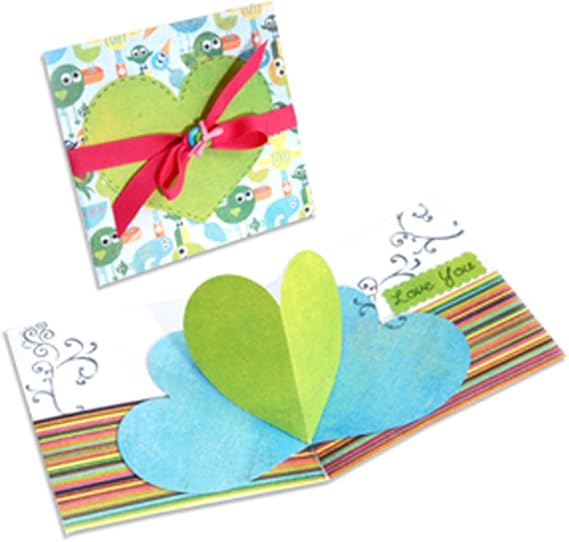 Sizzix Bigz XL BIGkick/Big Shot Die, Heart Card 3-D Pop-Up