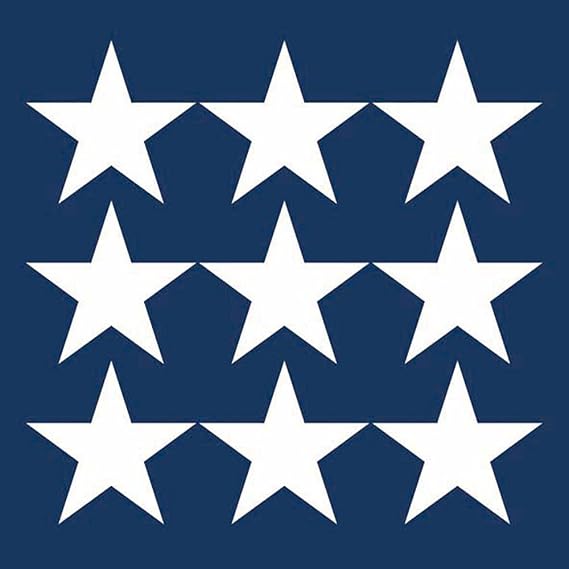 Ambiente 9 White Stars on Dark Blue Cocktail Napkins