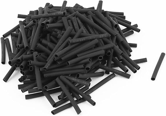 uxcell Wire Wrap Sleeve 2mm Dia 30mm Long Heat Shrink Tubing 280pcs Black
