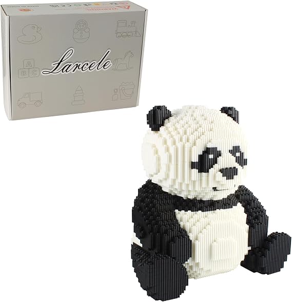Larcele Panda Micro Building Blocks Set for Age 8+, 7812 Pcs, KLJM-02