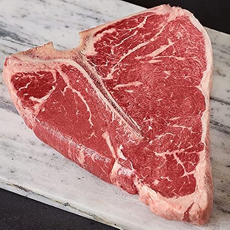 Premium USDA Prime Porterhouse Steak, 8 count, 24 oz each. Wet-aged for perfection, with cooking instructions. A steak lover's delight from Kansas City Steak Company.