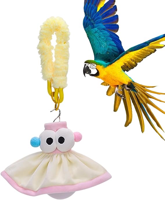 Bird Light for Cage | Bird Cage Decoration,Dimmable Parrot-Shaped Bulb Plush for Terrarium Counter Aquarium Bookshelf Vanity