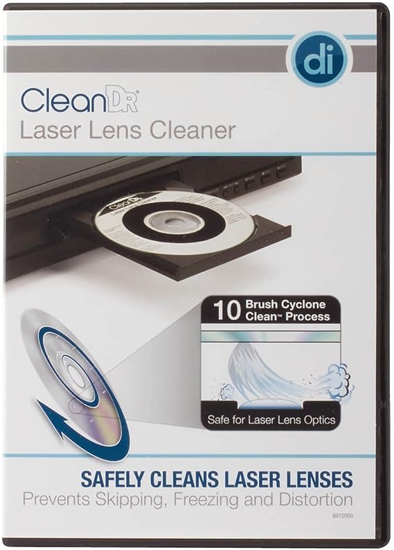 Digital Innovations 60120-00 CleanDr Laser Lens Cleaner | Restores playback performance by cleaning laser lens optics in CD, DVD, and gaming systems. Reduces skipping and errors.