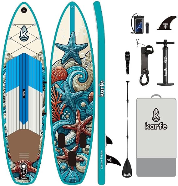10'6 (320cm) SUP Şişme Kürek Sörfü - Stand Up Paddle Board - Tüm Ekipmanlar Pakete Dahildir