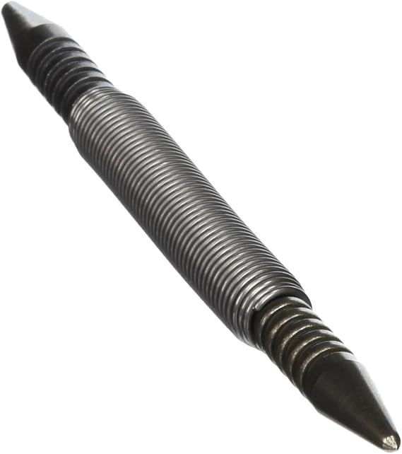 Spring Tools Professional Combination Center Punch & Nail Set Tool - 2/32" Nail Set - 3500 LBS Impact Force - Made in USA - Woodworking & Metal Marking Tool