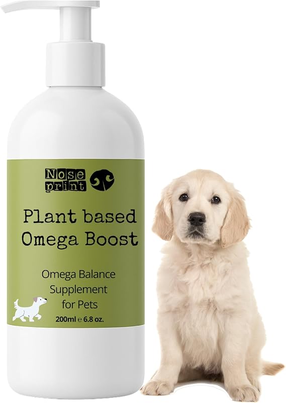 100% Cold-Pressed Rapeseed Oil for Dogs & Cats – Natural Omega 3 & 6 Booster | Vegan Fish Oil Alternative | Skin, Coat & Joint Care Supplement | Plant-Based Pet supplement 200 ml Pump