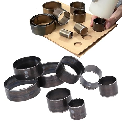 Leather Circle Cutter Tool Set, 25 to 60mm High Carbon Steel Round Leather Cutting Dies, Leathercrafts Hole Punch Deform Punching Die Set,8 Pcs