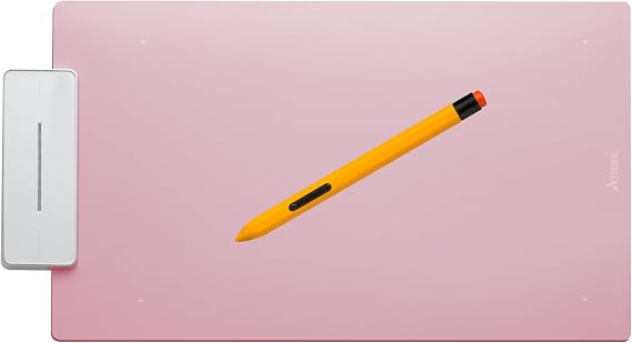 Pencil Medium Sketchpad - Digital Graphics Tablet and Pen (Rose Pink)