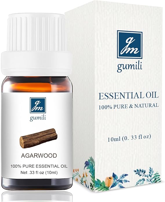 GM Gumili Agarwood Essential Oil, Pure Organic Oud Oil for Diffuser