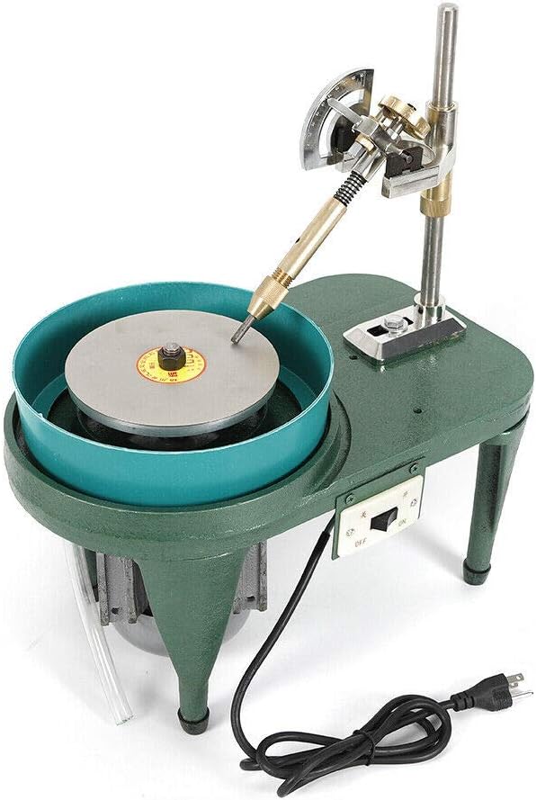 Gem Faceting Machine, 180W Jewelry Lapidary Cutting Polisher, Gemstone Polishing Machine DIY, Gem Faceting Machine 2800RPM, Lapidary Polisher for Jade, Stone, Cutting, Carving