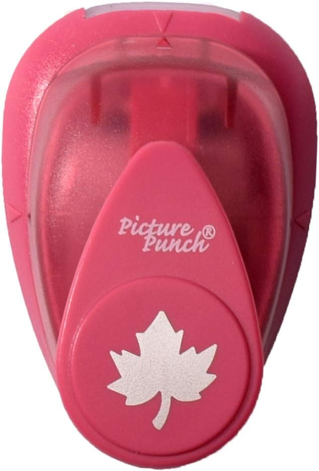Vaessen Creative Craft Paper Punch - Maple Leaf - 1,5 x 1,6 cm - Circle Cutter for Crafting and Card Making