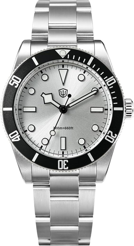 watchdives Quartz Watches WD7922 BB54 Men's Watch 37mm Sapphire Glass Luxury Wrist Watch 20Bar Diving Watches for Men