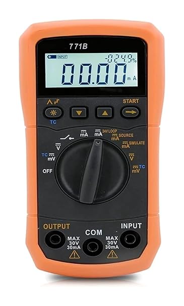 Voltage/Current Calibrator, Thermocouple Generator Portable Signal Process Calibrator 4-20MA Analog Transmitter Source Simulator