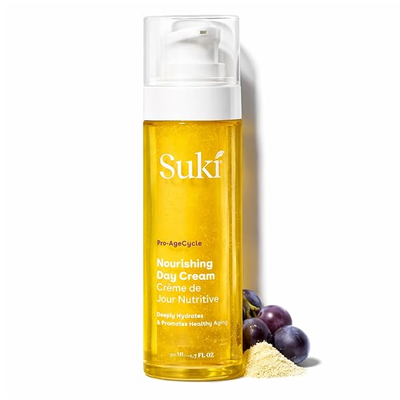 Suki Nourishing Face Cream for Women - Luxurious Facial Cream for Deep Skin Hydration, Boost Firmness, Anti Aging Skin Care, Reduce Fine Lines & Wrinkles with Vitamin C & Collagen Peptides - 4 Oz.