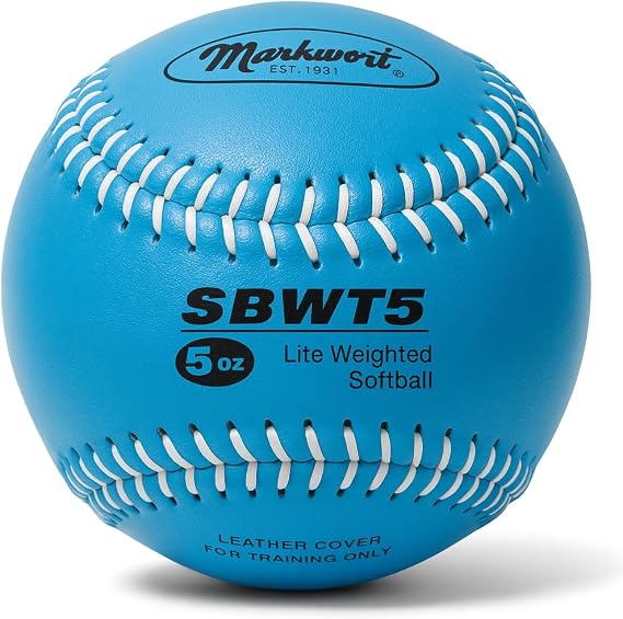 Markwort Weighted 12-Inch Softballs-Leather Cover