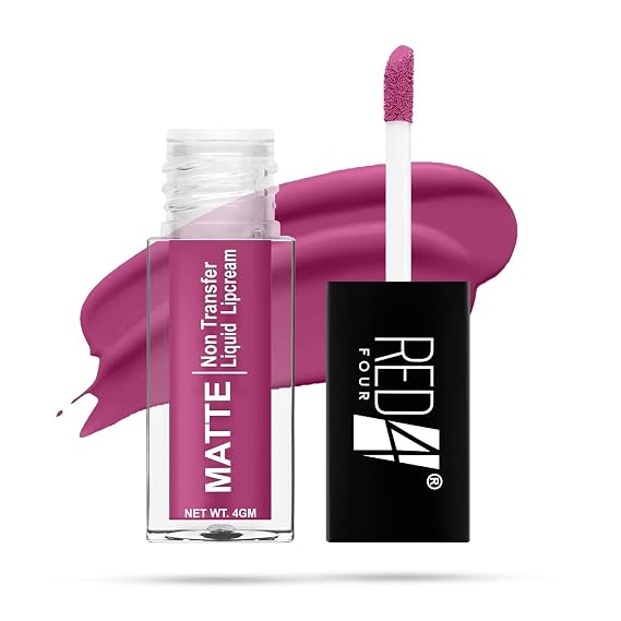 Perfect Liquid Lip Cream | Non Transfer Liquid Lipstick | Matte Finish | Long Lasting and Waterproof | (4gm) (121)