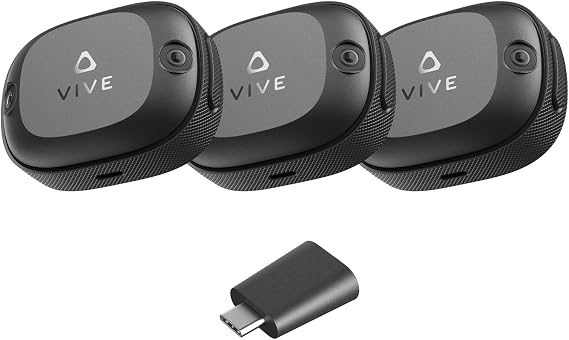 Vive Ultimate Tracker 3 Pack + Dongle—Full-Body Tracking for VR