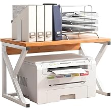 printer stand printer rack desktop printer stand wood metal frame printer holder printer shelf for printer scanner fax printer stand desktop storage printer storage