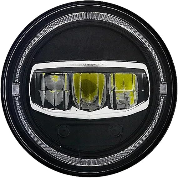 Headlights Assemblies For Toyota For FJ For Cruiser For Land For Cruiser FJ60 7 Inch Led Headlight DRL Halo Amber Turn Light Car Motorcycle(One PCS)