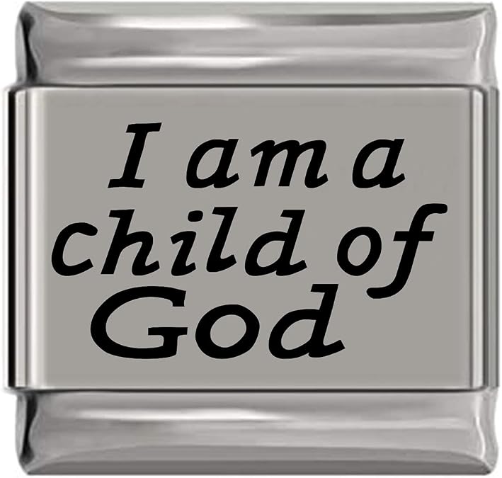 NewCharms I Am a Child of God Laser Engraved Italian Charm (9mm Standard Size)