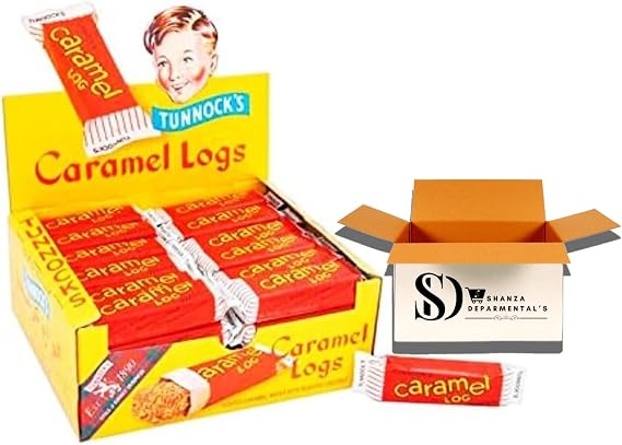 Tunnock Chocolate Caramel Logs Wafer with Roasted Coconut 32 g (Pack of 48)