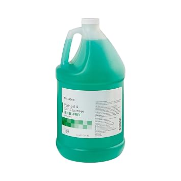 McKesson Perineal Skin Cleanser, 1 Gallon [Pack of 1] Rinse-Free Body Wash for Incontinence or Ostomy Care, Herbal Scent