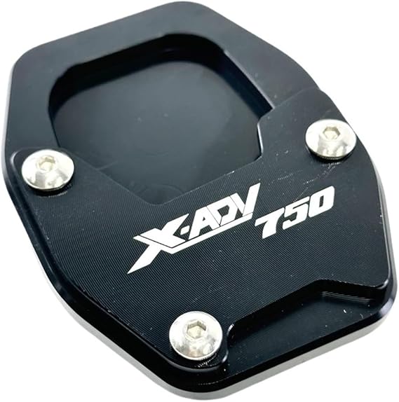 Motorcycle Side Stand Enlarge Base & Foot Plate, Compatible With Honda X-ADV750 2021-2024, Side Support Extension Motorcycle Accessories(Black)