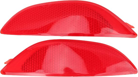 MOTOALL Pair Rear Left&Right Bumper Reflector Trim Fits for 2012-2017