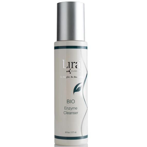 Lira Clinical BIO Enzyme Cleanser for Sensitive Skin Control - Papaya Enzyme Gel Face Wash - Hydrophilic Exfoliating Facial Cleanser - Deep Cleansing Skincare with Hydrating Care - 6 Oz