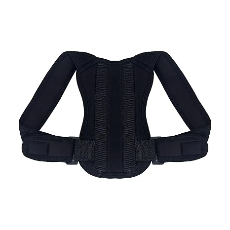 PİKAS Çocuk Dik Duruş Korsesi | 20-35 Kg Arası, Balenli Sırt ve Bel Desteği, Ayarlanabilir, Yıkanabilir Kumaş (Siyah Renk)