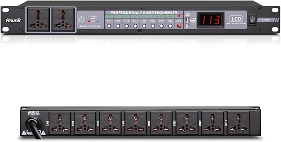 10-Outlet Power Sequencer, Power Conditioner, Independent Switch