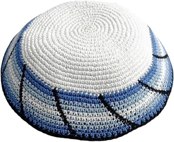 Handmade Knitted Kippah for Men Adults, 15cm Mix Colors Jewish Knitted Kippah Hat Kippah Yamaka Hat Yarmulka Cap