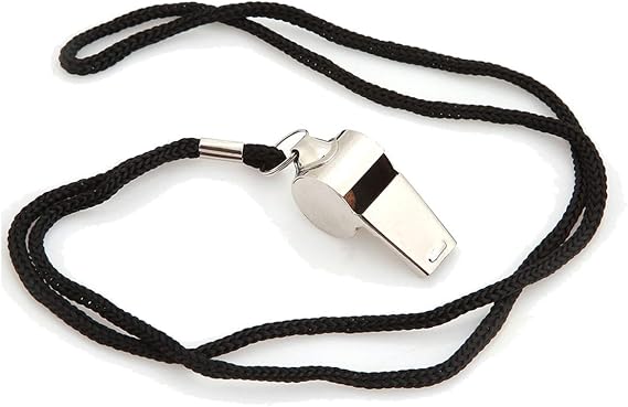 LALANG Coach Referee Stainless Steel Safety Whistle with Lanyard for School Sports,Soccer,Football,Basketball and Lifeguard Protection
