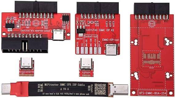 fonefunshop UFS eMMC ISP Adapter for Z3X Easy Jtag Plus Box (with Encryption Chip)