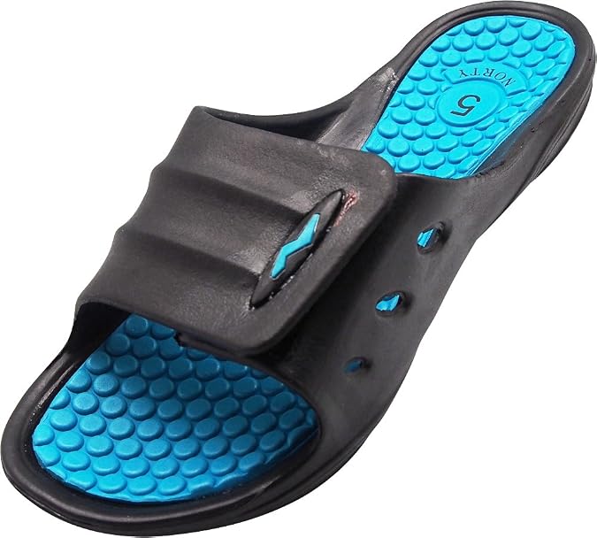 NORTY - Women's Slide Strap Shower Beach Pool Sandal - 3 Color Combinations