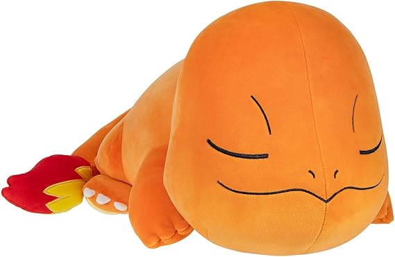 Pokemon 18in Sleeping Plush Charmander, Orange