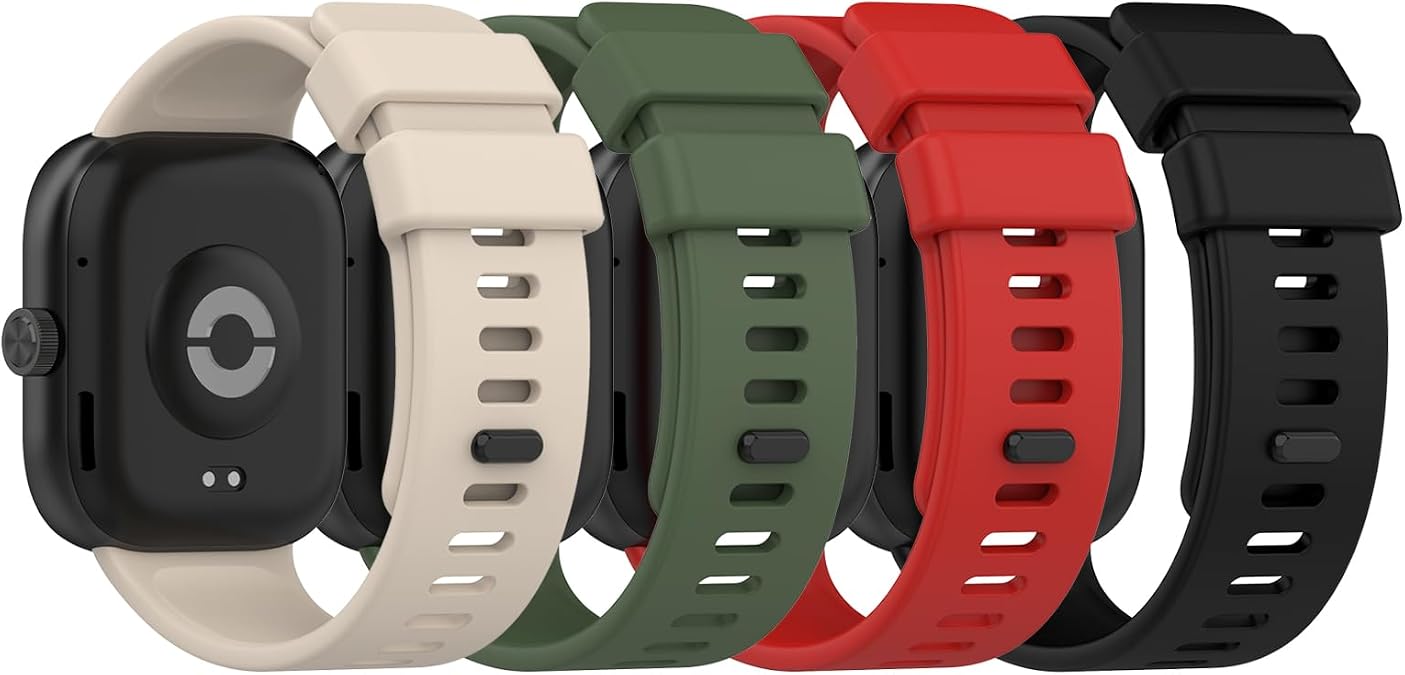Colorful Bands Compatible for Redmi Watch 4/Redmi Watch 5 Replacement Bands, Soft Silicone Adjustable Wristband Sport Watch Band Strap for Xiaomi Smart Band 9 Pro/8 Pro Accessories
