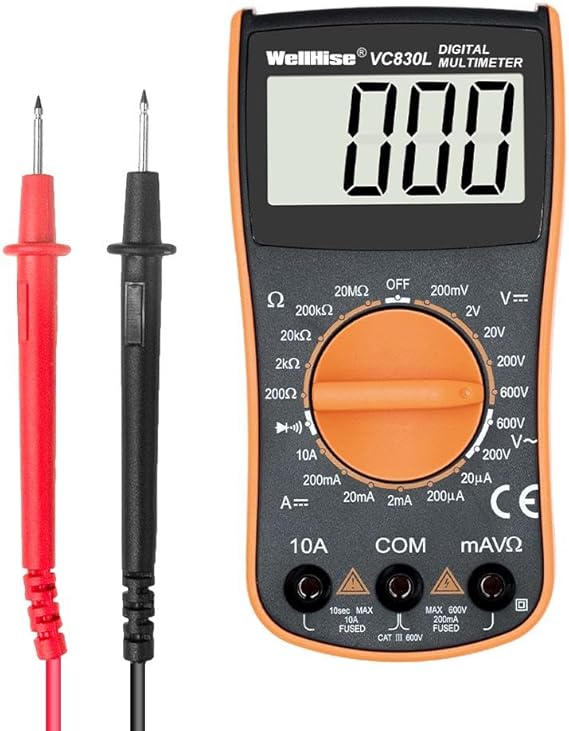 WellHise VC830L Ölçü Aleti Multimetre Avometre Büyük Ekran VC A+ Series