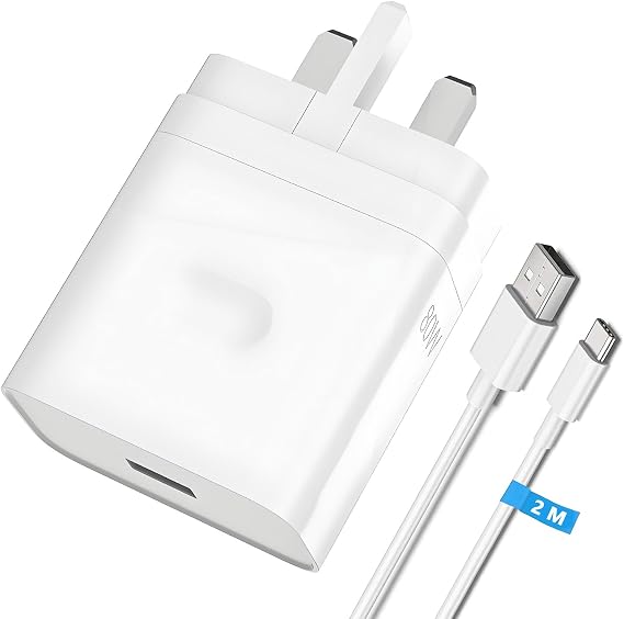80W Supervooc Charger for Oppo, USB C Fast Charging Cable 6.6FT/2M, | Supervooc Plug and Lead Power Adapter USB Wall Charger UK for OPPO A80 Find X5 Pro X5 X3 Neo X2 Reno 12 F 12 Pro 11 10 8