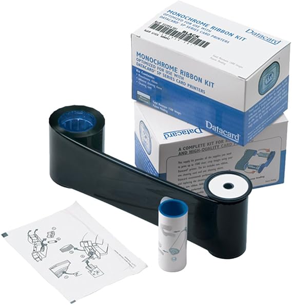 Datacard 532000-004 White Monochrome Ribbon Kit - 1,500 prints